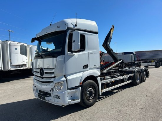 Mercedes-Benz Actros 2545L 6x2 Hyva Abroller, E6 ,Retarder, Lenk-Liftachse, - Hákový nosič kontajnerov: obrázok 1 Mercedes-Benz Actros 2545L 6x2 Hyva Abroller, E6 ,Retarder, Lenk-Liftachse, - Hákový nosič kontajnerov: obrázok 1
