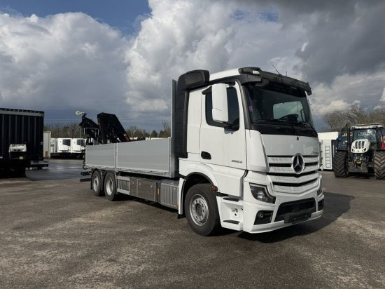 Mercedes-Benz Actros 2653, Retarder, Pritsche, Hiab Hipro 232 ES5 - Valníkový/ Plošinový nákladný automobil, Auto s hydraulickou rukou: obrázok 1 Mercedes-Benz Actros 2653, Retarder, Pritsche, Hiab Hipro 232 ES5 - Valníkový/ Plošinový nákladný automobil, Auto s hydraulickou rukou: obrázok 1