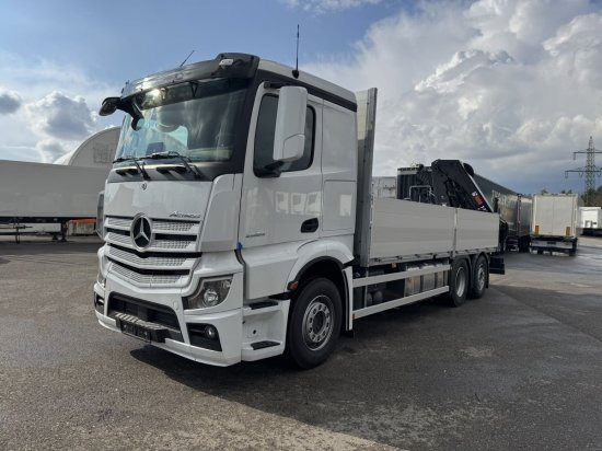 Mercedes-Benz Actros 2653, Retarder, Pritsche, Hiab Hipro 232 ES5 - Valníkový/ Plošinový nákladný automobil, Auto s hydraulickou rukou: obrázok 3 Mercedes-Benz Actros 2653, Retarder, Pritsche, Hiab Hipro 232 ES5 - Valníkový/ Plošinový nákladný automobil, Auto s hydraulickou rukou: obrázok 3