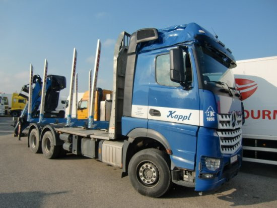 Mercedes-Benz Arocs 3353 6x4 Holztransp., Palfinger Kran Epsilon - Nákladné vozidlo na prepravu dreva, Auto s hydraulickou rukou: obrázok 1 Mercedes-Benz Arocs 3353 6x4 Holztransp., Palfinger Kran Epsilon - Nákladné vozidlo na prepravu dreva, Auto s hydraulickou rukou: obrázok 1