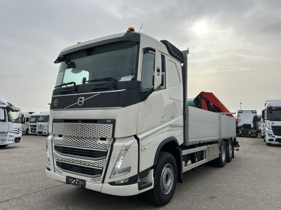 Volvo FH 500 6X2 Euro6, Retarder, Pritsche, Palfinger PK22002-EH - Valníkový/ Plošinový nákladný automobil, Auto s hydraulickou rukou: obrázok 1 Volvo FH 500 6X2 Euro6, Retarder, Pritsche, Palfinger PK22002-EH - Valníkový/ Plošinový nákladný automobil, Auto s hydraulickou rukou: obrázok 1