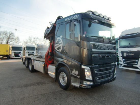 Volvo FH 500 6x2, Schrottkran, Waage, E6, Liftachse - Hákový nosič kontajnerov, Auto s hydraulickou rukou: obrázok 3 Volvo FH 500 6x2, Schrottkran, Waage, E6, Liftachse - Hákový nosič kontajnerov, Auto s hydraulickou rukou: obrázok 3