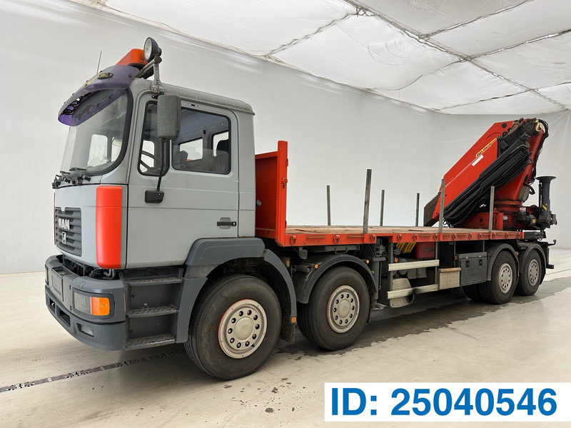 MAN 41.414 - 8x4 - Valníkový/ Plošinový nákladný automobil, Auto s hydraulickou rukou: obrázok 1 MAN 41.414 - 8x4 - Valníkový/ Plošinový nákladný automobil, Auto s hydraulickou rukou: obrázok 1