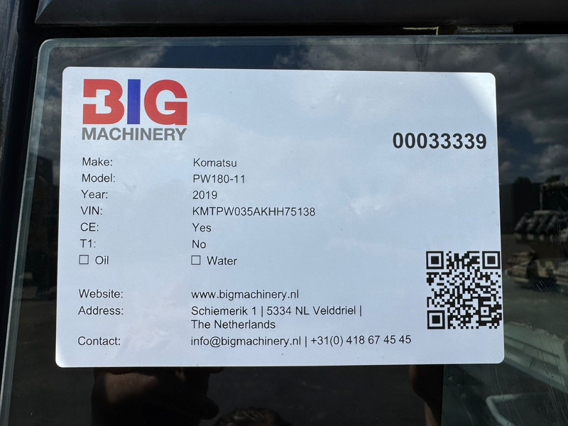 Kolesové rýpadlo Komatsu PW180-11: obrázok 8 Kolesové rýpadlo Komatsu PW180-11: obrázok 8