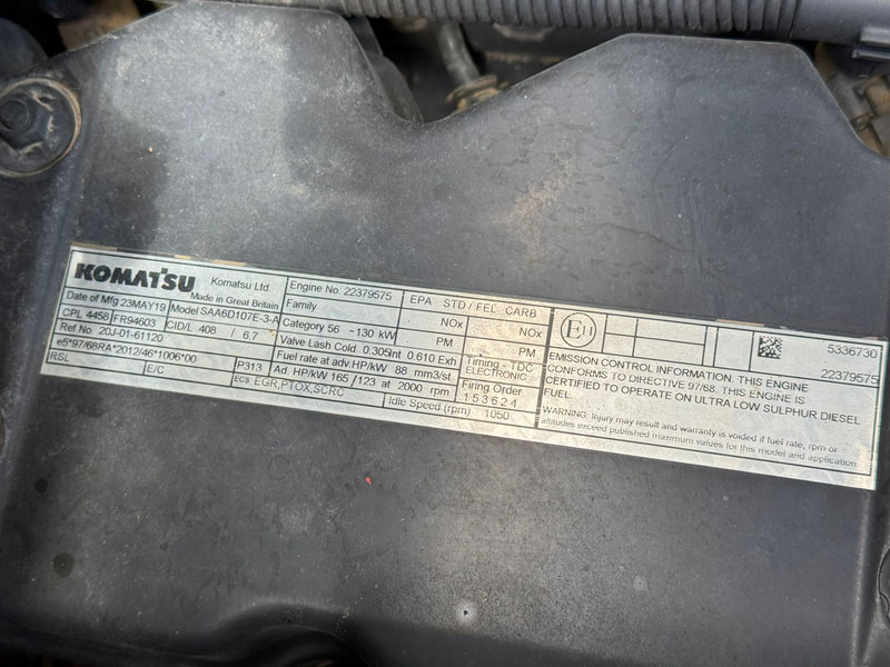 Kolesové rýpadlo Komatsu PW180-11: obrázok 20 Kolesové rýpadlo Komatsu PW180-11: obrázok 20