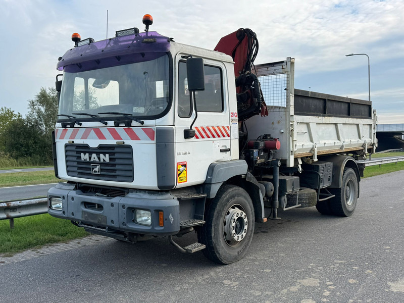 MAN 19.310 4x2 Kipper with HMF 1463K2 Crane - Sklápač, Auto s hydraulickou rukou: obrázok 1 MAN 19.310 4x2 Kipper with HMF 1463K2 Crane - Sklápač, Auto s hydraulickou rukou: obrázok 1