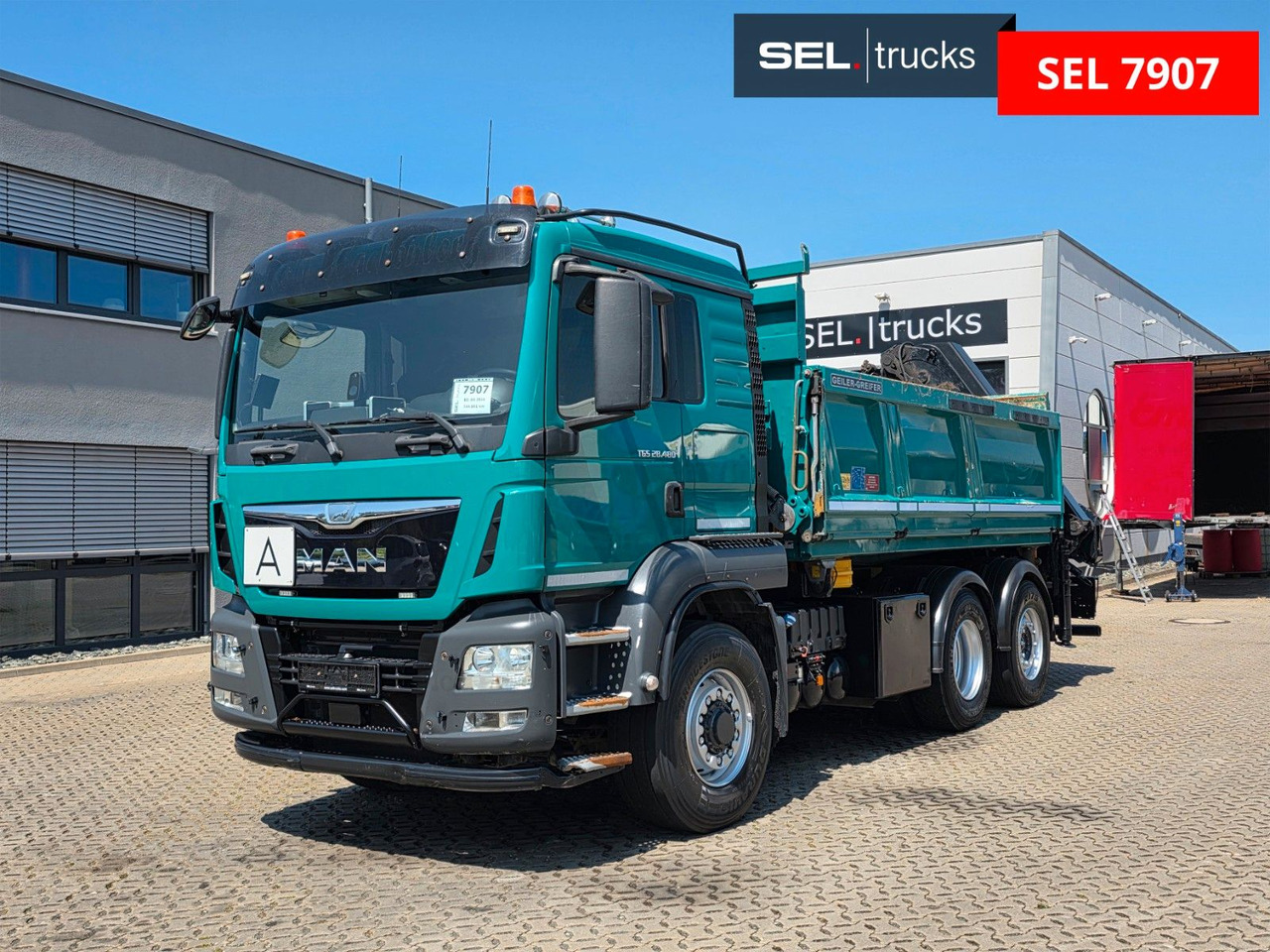 MAN TGS 28.480 6X4H-4 BL /HIAB /Fernbed. / Lenkachse - Sklápač, Auto s hydraulickou rukou: obrázok 3 MAN TGS 28.480 6X4H-4 BL /HIAB /Fernbed. / Lenkachse - Sklápač, Auto s hydraulickou rukou: obrázok 3