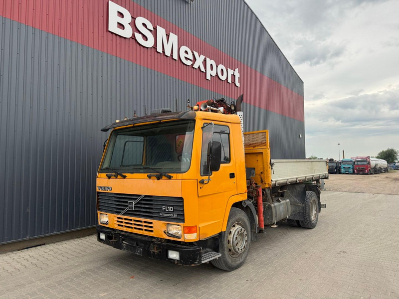 Volvo FL 10 + Palfinger PK 105 B - 3 - Sklápač, Auto s hydraulickou rukou: obrázok 1 Volvo FL 10 + Palfinger PK 105 B - 3 - Sklápač, Auto s hydraulickou rukou: obrázok 1