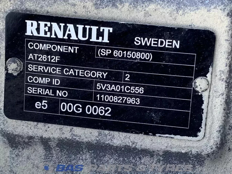 Renault T-Serie AT2612F Optidrive Versnellingsbak G0000350 - Prevodovka pre Nákladné auto: obrázok 5 Renault T-Serie AT2612F Optidrive Versnellingsbak G0000350 - Prevodovka pre Nákladné auto: obrázok 5