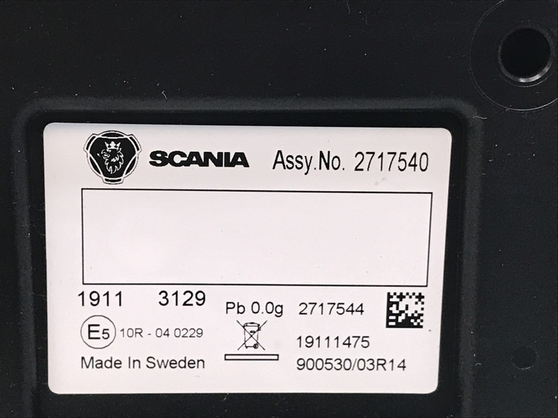 Scania R-Serie NextGen Combi-Instrument Scania 2717540 - Palubná doska pre Nákladné auto: obrázok 3 Scania R-Serie NextGen Combi-Instrument Scania 2717540 - Palubná doska pre Nákladné auto: obrázok 3