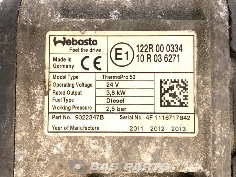 Webasto TP50 Standkachel A 001 830 31 20 - Kúrenie/ Vetranie pre Nákladné auto: obrázok 5 Webasto TP50 Standkachel A 001 830 31 20 - Kúrenie/ Vetranie pre Nákladné auto: obrázok 5