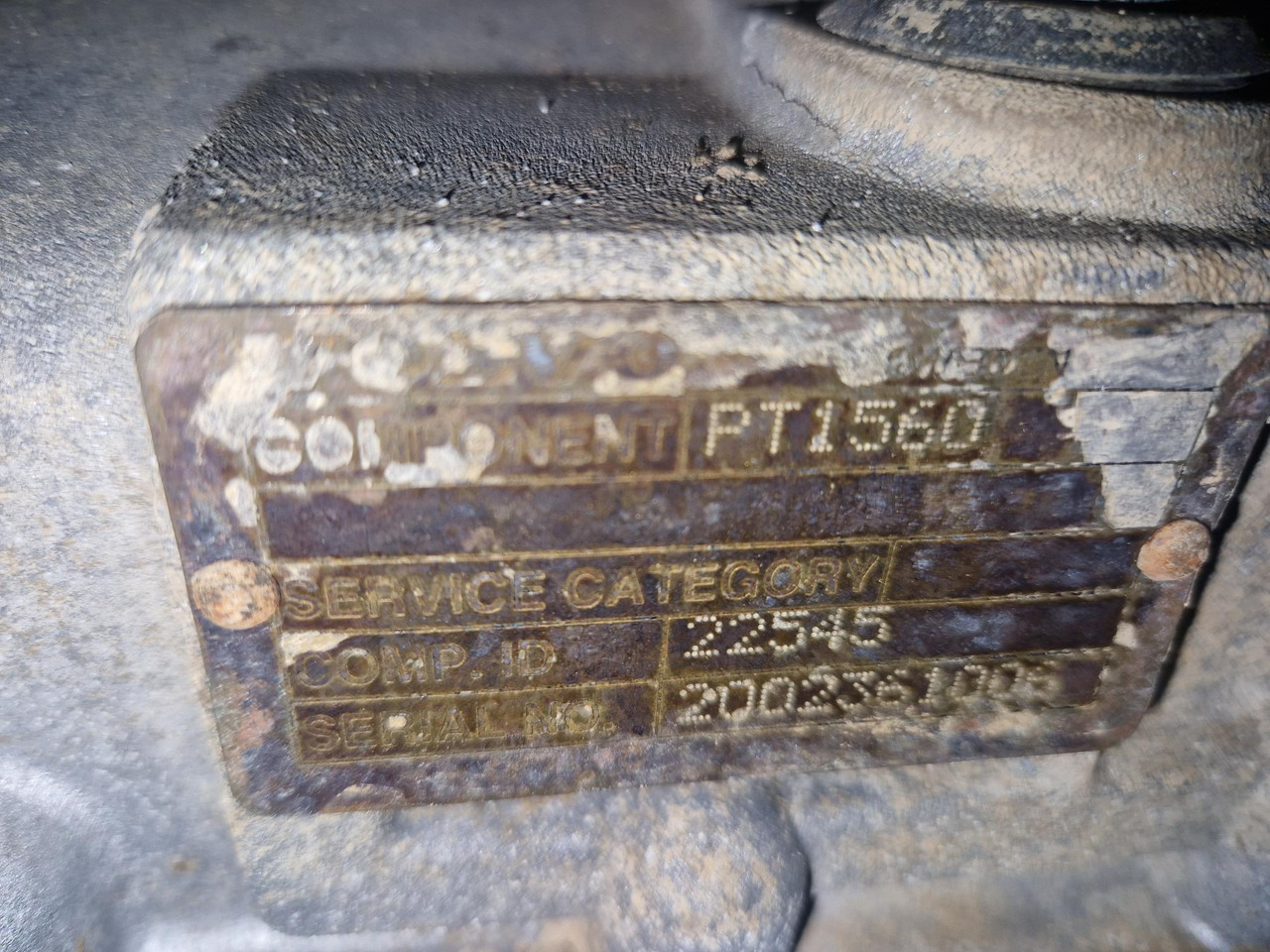 VOLVO PT1560 (VOLVO A25D) - Transmisie pre Ťahačový kĺbový damper: obrázok 3 VOLVO PT1560 (VOLVO A25D) - Transmisie pre Ťahačový kĺbový damper: obrázok 3
