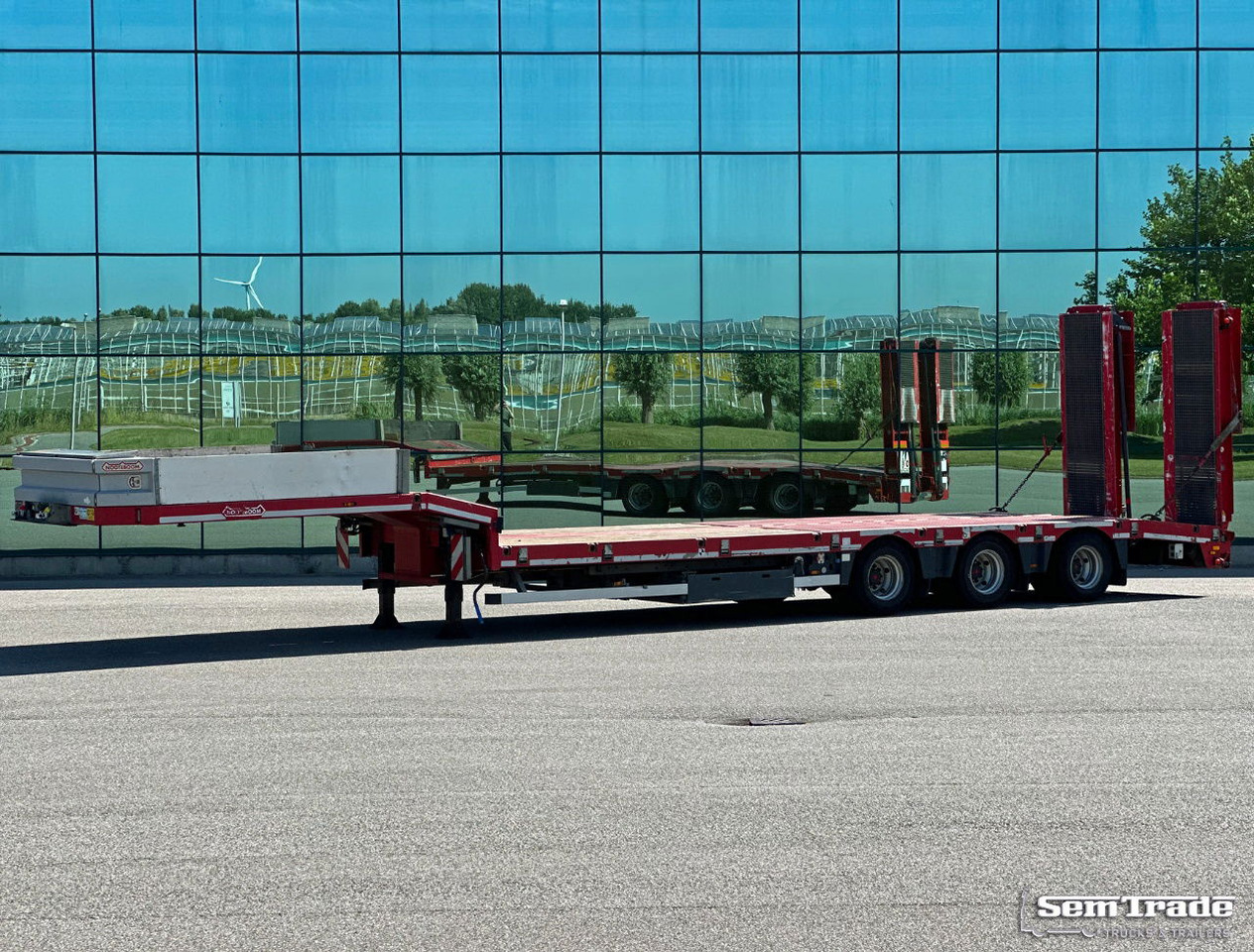 Nooteboom OSD-48-003 Semi 3 Axles Hydraulic Ramps Hinge TOP Condition - Náves podvalník: obrázok 1 Nooteboom OSD-48-003 Semi 3 Axles Hydraulic Ramps Hinge TOP Condition - Náves podvalník: obrázok 1