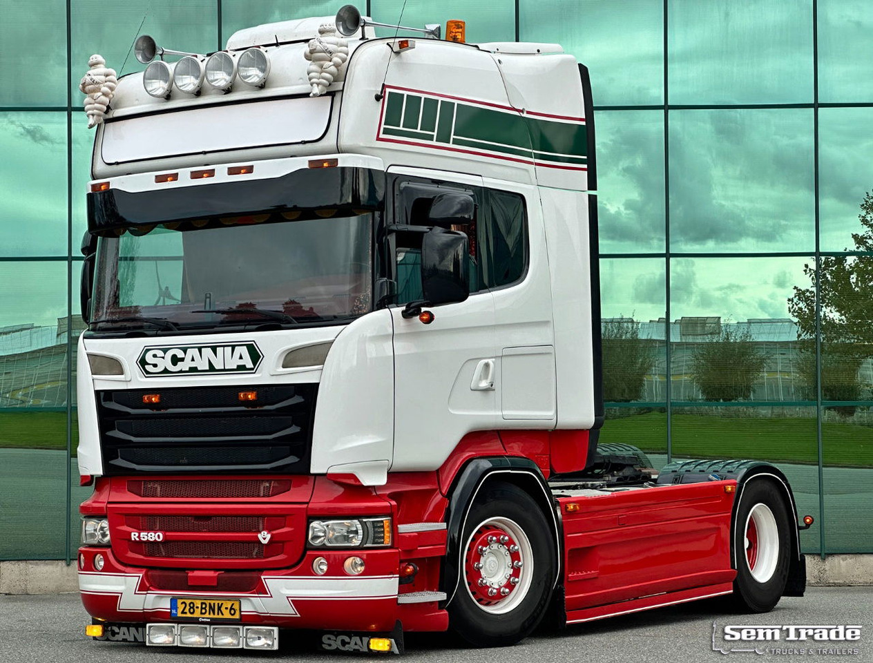 Ťahač Scania R580 V8 Topline King OF THE Road Retarder Full AIR Special Interior 2X Tanks Super Condition: obrázok 1