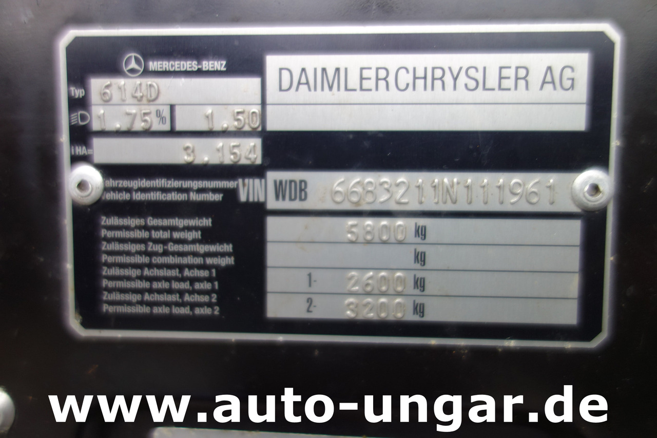 Dodávka sklápač MERCEDES-BENZ 614 D Vario Kipper DOKA Plane °961 Winterdienst: obrázok 9