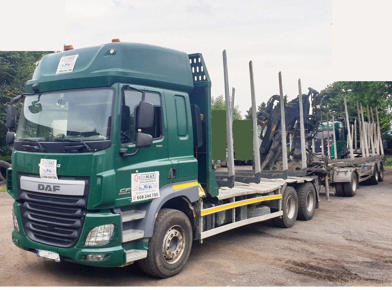 DAF 6x4 CF510 33/26t +HIAB Loglift 135 ZT94 +Umikov PP3 - Nákladné vozidlo na prepravu dreva, Auto s hydraulickou rukou: obrázok 5 DAF 6x4 CF510 33/26t +HIAB Loglift 135 ZT94 +Umikov PP3 - Nákladné vozidlo na prepravu dreva, Auto s hydraulickou rukou: obrázok 5