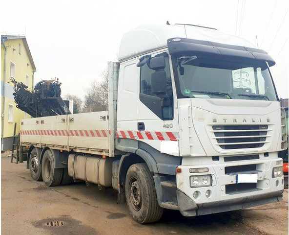Iveco Stralis 420 - Valníkový/ Plošinový nákladný automobil, Auto s hydraulickou rukou: obrázok 1 Iveco Stralis 420 - Valníkový/ Plošinový nákladný automobil, Auto s hydraulickou rukou: obrázok 1