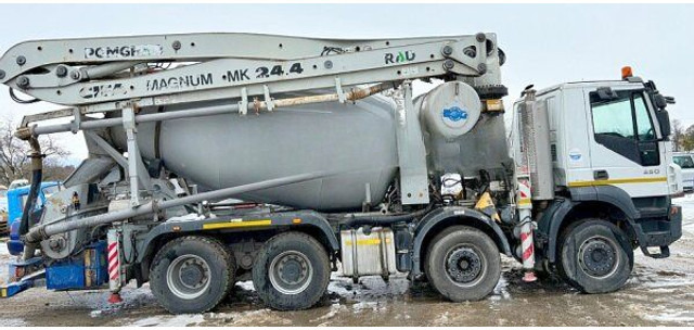 Iveco Trakker 450 +7m3 pumi - Stacionárne čerpadlo betónu: obrázok 1 Iveco Trakker 450 +7m3 pumi - Stacionárne čerpadlo betónu: obrázok 1