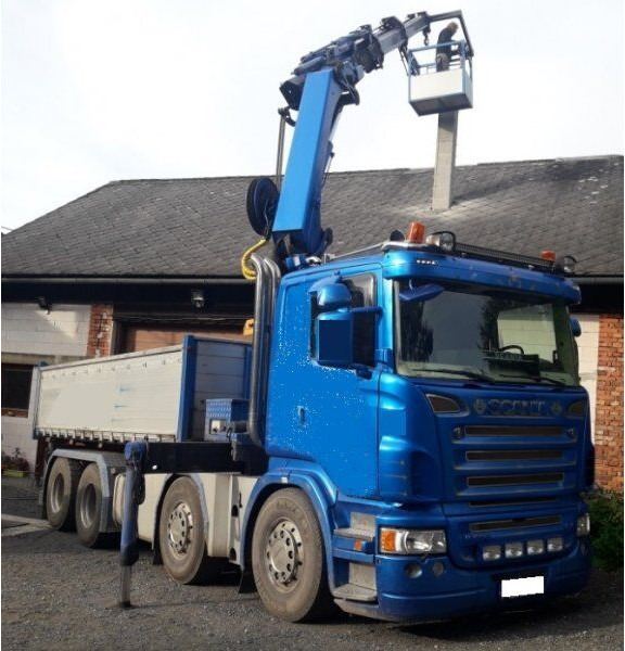 Scania 8x4 bord. R500 +23m crane - Sklápač, Auto s hydraulickou rukou: obrázok 1 Scania 8x4 bord. R500 +23m crane - Sklápač, Auto s hydraulickou rukou: obrázok 1