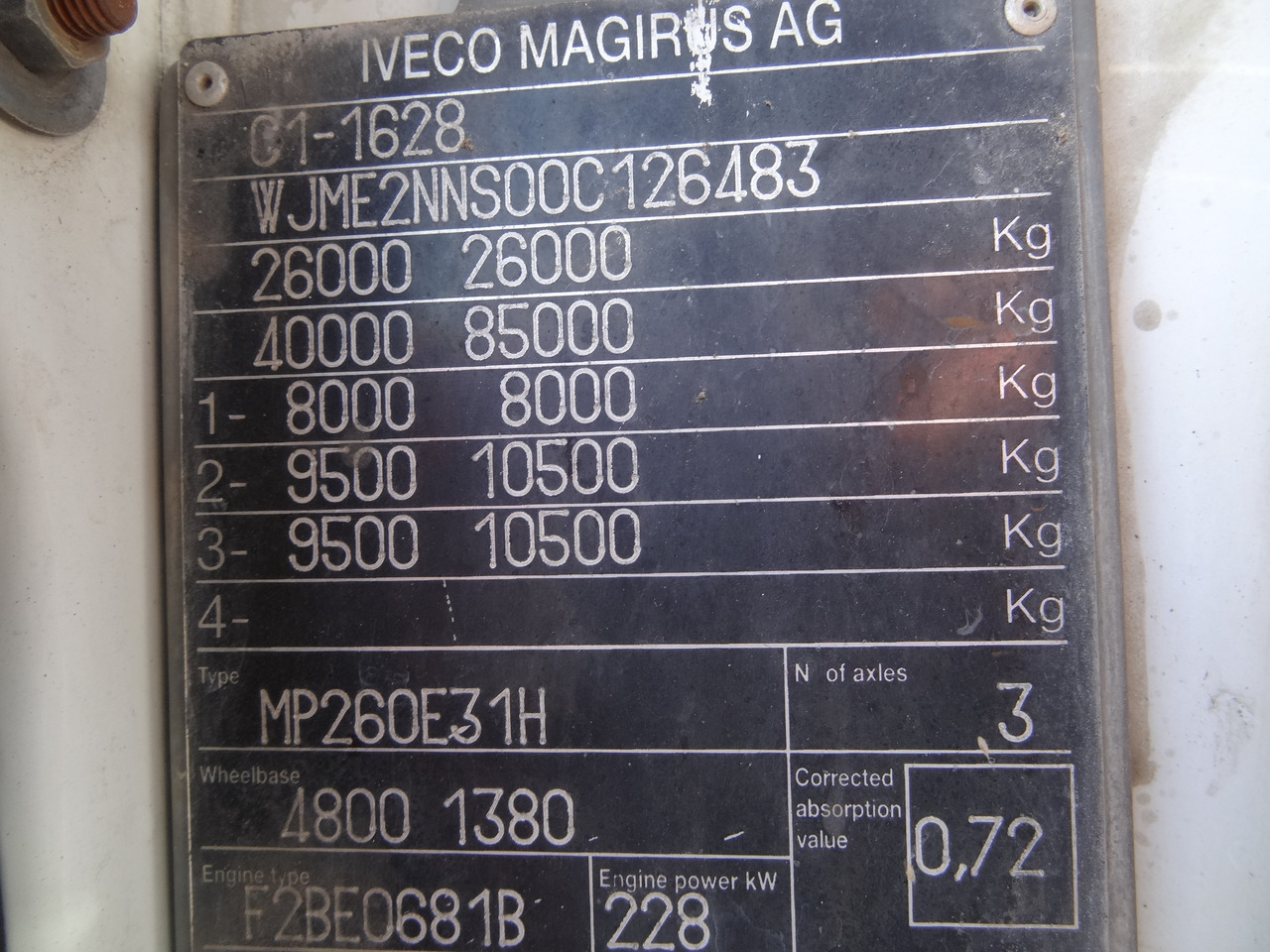 Iveco EuroTrakker 260E31 6X4 Palfinger 36002 - Valníkový/ Plošinový nákladný automobil, Auto s hydraulickou rukou: obrázok 3 Iveco EuroTrakker 260E31 6X4 Palfinger 36002 - Valníkový/ Plošinový nákladný automobil, Auto s hydraulickou rukou: obrázok 3