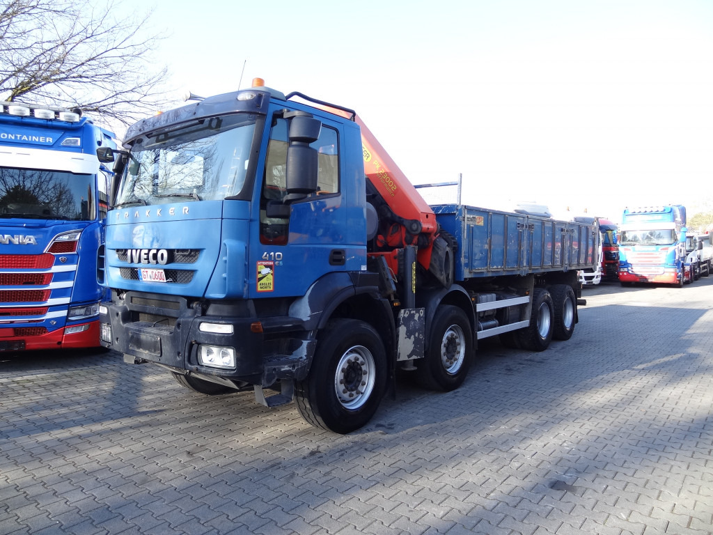 Iveco Trakker AD340T41 8X4 Kipper Kran Palfinger 23002 - Auto s hydraulickou rukou, Sklápač: obrázok 1 Iveco Trakker AD340T41 8X4 Kipper Kran Palfinger 23002 - Auto s hydraulickou rukou, Sklápač: obrázok 1
