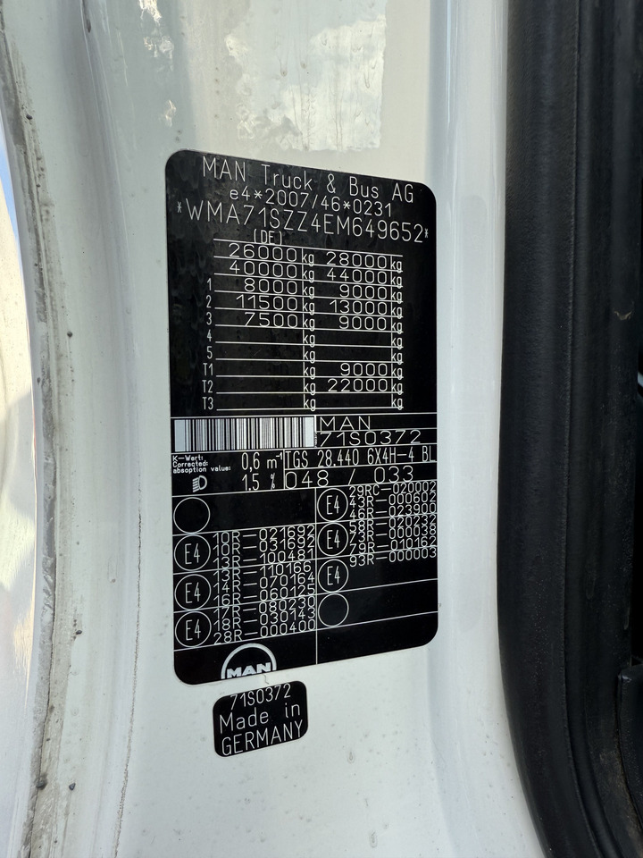 MAN TGS 28.440 6X4H-4 Atlas 290 bis 24 Meter - Auto s hydraulickou rukou, Valníkový/ Plošinový nákladný automobil: obrázok 5 MAN TGS 28.440 6X4H-4 Atlas 290 bis 24 Meter - Auto s hydraulickou rukou, Valníkový/ Plošinový nákladný automobil: obrázok 5