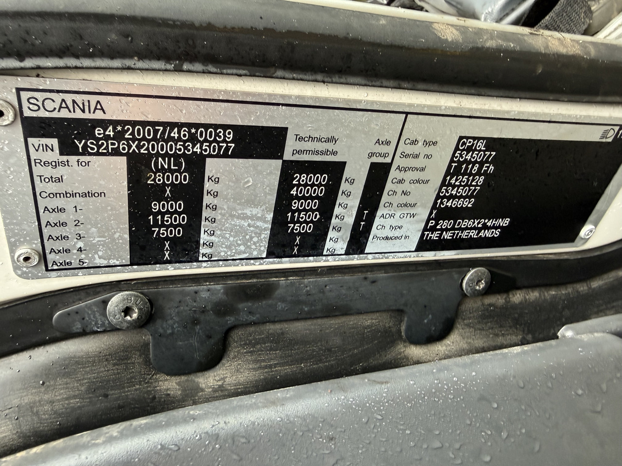 Scania P280 6X2*4 - Podvozek s kabinou: obrázok 3 Scania P280 6X2*4 - Podvozek s kabinou: obrázok 3