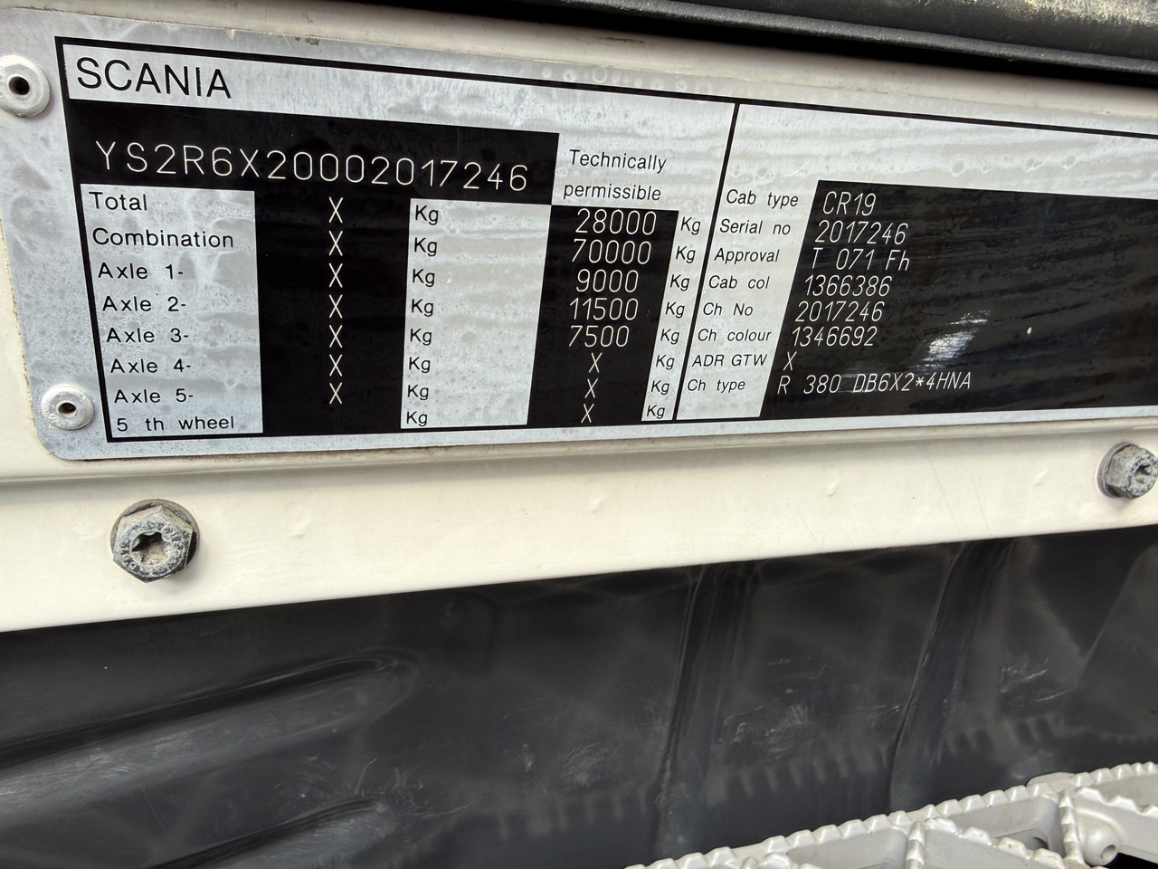 Scania R380 6X2*4 Kipper mit Kran HIAB 220 - Sklápač, Auto s hydraulickou rukou: obrázok 5 Scania R380 6X2*4 Kipper mit Kran HIAB 220 - Sklápač, Auto s hydraulickou rukou: obrázok 5
