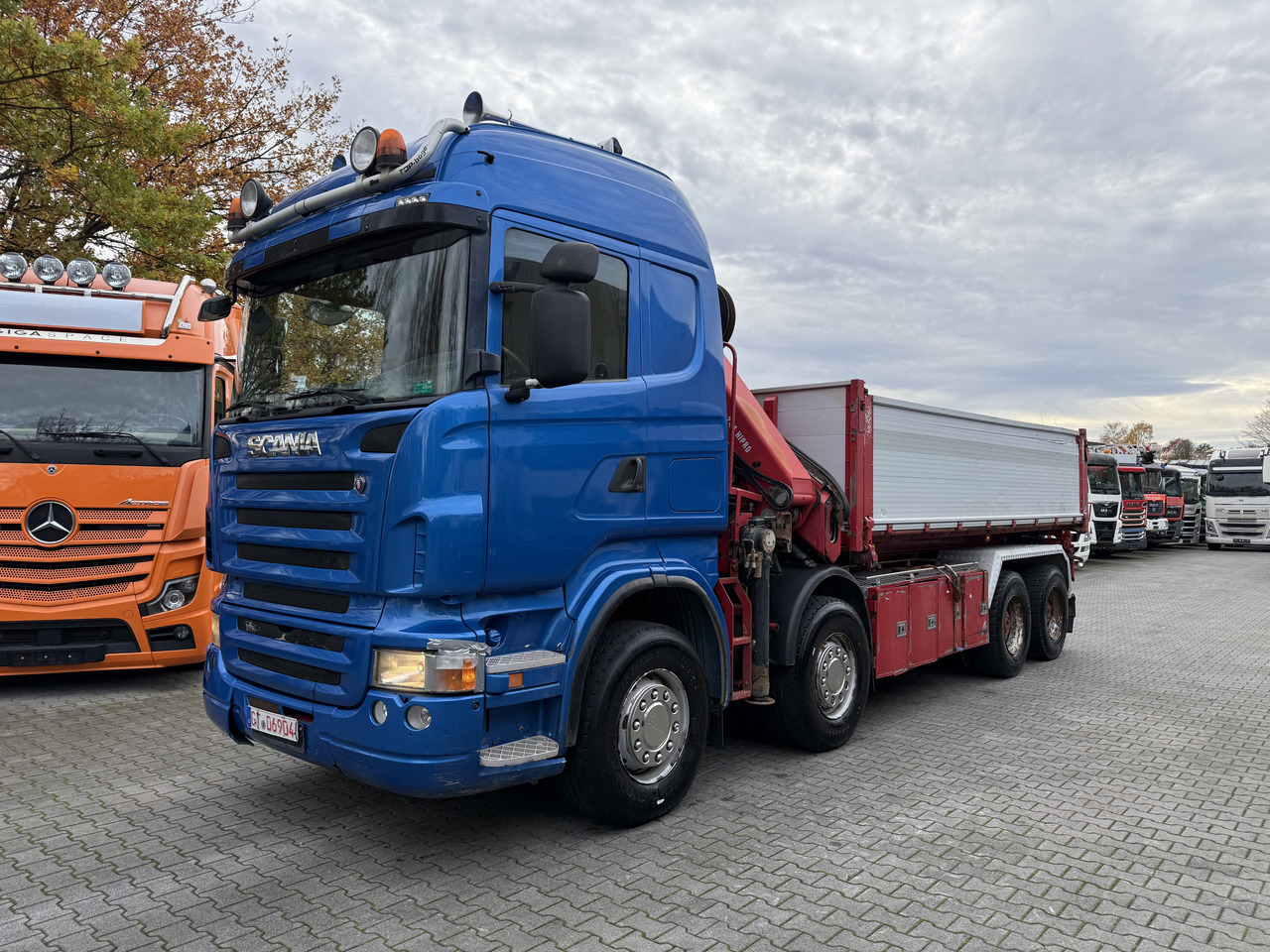 Scania R580 8X4 Kipper Kran HIAB 244-5 - Sklápač, Auto s hydraulickou rukou: obrázok 1 Scania R580 8X4 Kipper Kran HIAB 244-5 - Sklápač, Auto s hydraulickou rukou: obrázok 1