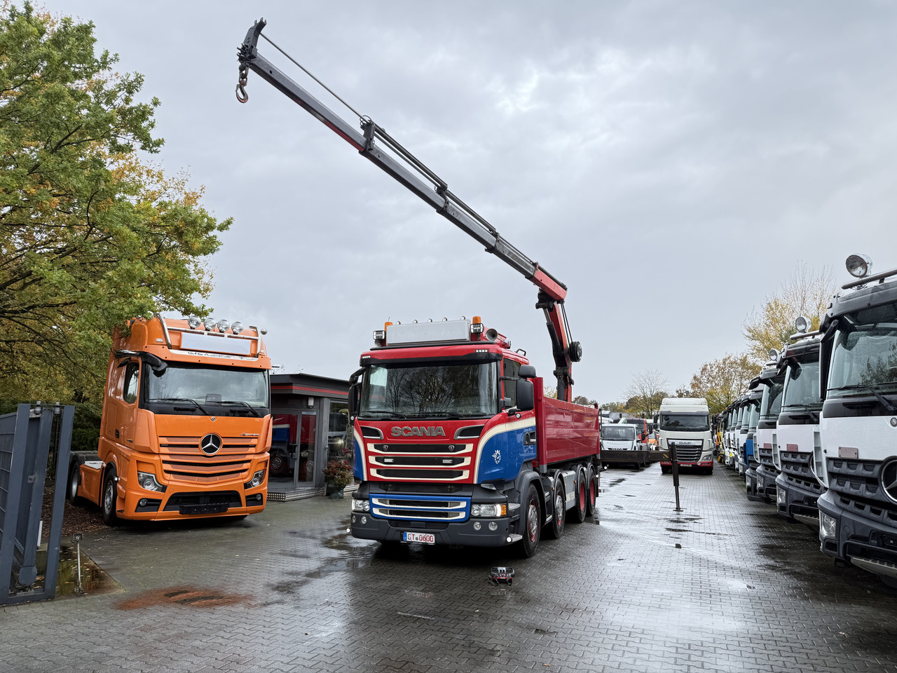 Scania R580 V8 8X4 Kipper Kran Palfinger 22002 - Auto s hydraulickou rukou, Sklápač: obrázok 2 Scania R580 V8 8X4 Kipper Kran Palfinger 22002 - Auto s hydraulickou rukou, Sklápač: obrázok 2