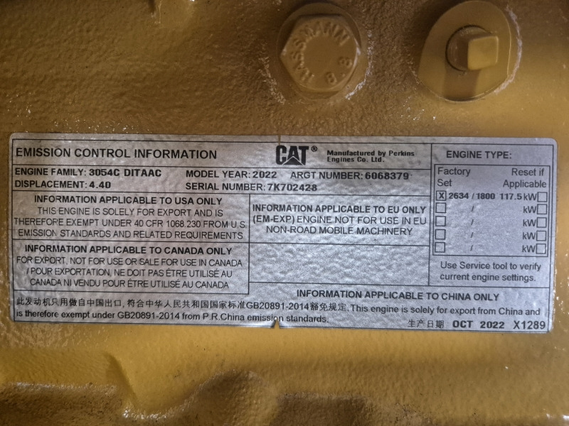 Caterpillar 3054C DITAAC Engine + Radiator - Motor pre Priemyselný stroj: obrázok 2 Caterpillar 3054C DITAAC Engine + Radiator - Motor pre Priemyselný stroj: obrázok 2