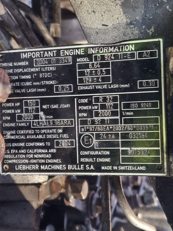 Leibherr D 924 TI-E Engine (Plant) - Motor pre Stavebné stroje: obrázok 2 Leibherr D 924 TI-E Engine (Plant) - Motor pre Stavebné stroje: obrázok 2
