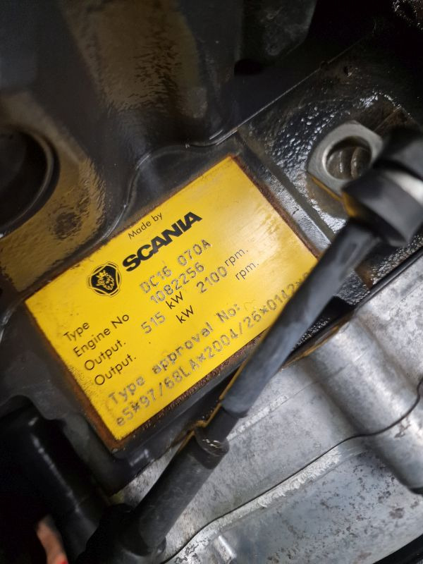 Scania TEREX TR60 DC16 070A Engine (Plant) - Motor pre Stavebné stroje: obrázok 2 Scania TEREX TR60 DC16 070A Engine (Plant) - Motor pre Stavebné stroje: obrázok 2