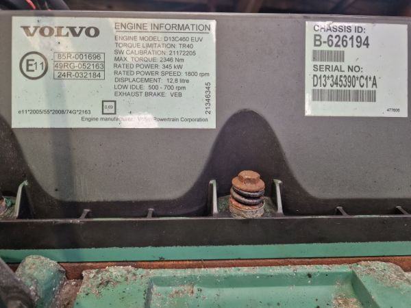 Volvo D13C460 EUV Engine (Truck) - Motor pre Nákladné auto: obrázok 2 Volvo D13C460 EUV Engine (Truck) - Motor pre Nákladné auto: obrázok 2