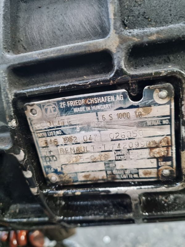 ZF 6S1000TO Gearbox - Prevodovka: obrázok 2 ZF 6S1000TO Gearbox - Prevodovka: obrázok 2