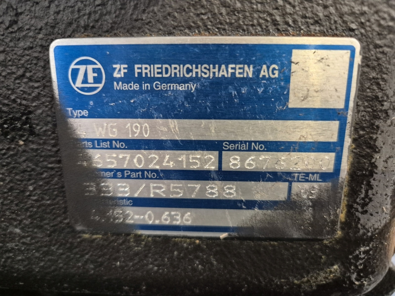 ZF Industrial JCB 4WG190 333/R5788 New Gearbox (Plant) - Prevodovka pre Stavebné stroje: obrázok 2 ZF Industrial JCB 4WG190 333/R5788 New Gearbox (Plant) - Prevodovka pre Stavebné stroje: obrázok 2