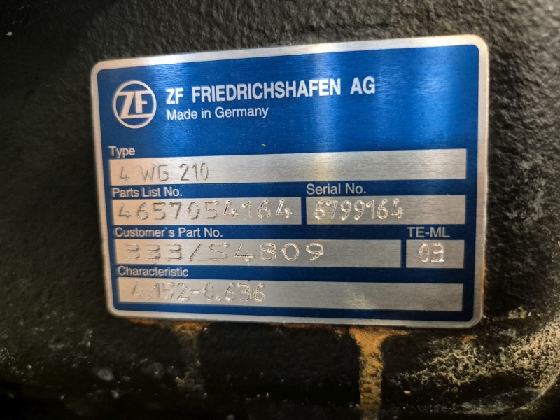 ZF Industrial JCB 4WG210 333/S4809 Gearbox New (Plant) - Prevodovka pre Stavebné stroje: obrázok 2 ZF Industrial JCB 4WG210 333/S4809 Gearbox New (Plant) - Prevodovka pre Stavebné stroje: obrázok 2