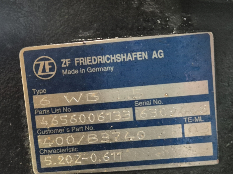 ZF Industrial JCB 6WG115 400/B3740 Gearbox New (Plant) - Prevodovka pre Stavebné stroje: obrázok 2 ZF Industrial JCB 6WG115 400/B3740 Gearbox New (Plant) - Prevodovka pre Stavebné stroje: obrázok 2