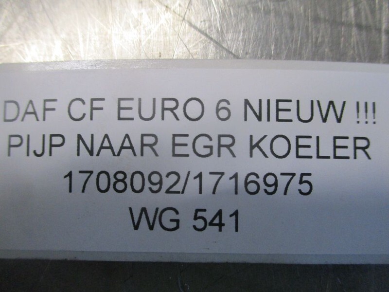 DAF CF 1708092/1716975 PIJP NAAR EGR KOELER EURO 6 NIEUW!!! - Systém nasávania vzduchu pre Nákladné auto: obrázok 3 DAF CF 1708092/1716975 PIJP NAAR EGR KOELER EURO 6 NIEUW!!! - Systém nasávania vzduchu pre Nákladné auto: obrázok 3