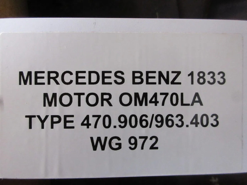 Mercedes-Benz OM470.906LA TYPE 963.403 MERCEDES 1833 EURO 6 MODEL 2016 - Motor pre Nákladné auto: obrázok 5 Mercedes-Benz OM470.906LA TYPE 963.403 MERCEDES 1833 EURO 6 MODEL 2016 - Motor pre Nákladné auto: obrázok 5