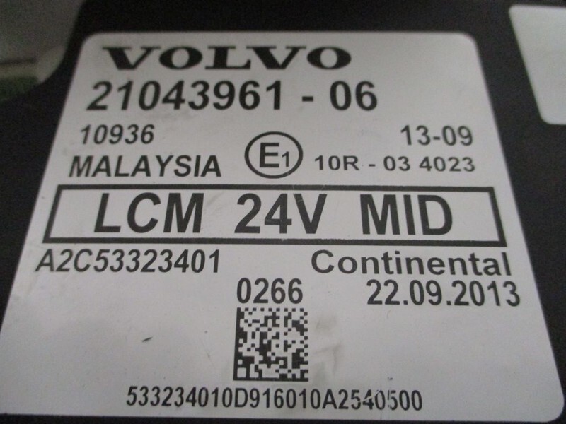 Volvo 21043961 VOLVO REGELEENHEID FM FH FMX EURO 5 - Elektrický systém pre Nákladné auto: obrázok 3 Volvo 21043961 VOLVO REGELEENHEID FM FH FMX EURO 5 - Elektrický systém pre Nákladné auto: obrázok 3