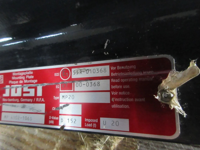 Jost 81.42710-6284//81.42175-0037//81.42710-6310 JOST D152 MP20 - Točnica pre Nákladné auto: obrázok 5 Jost 81.42710-6284//81.42175-0037//81.42710-6310 JOST D152 MP20 - Točnica pre Nákladné auto: obrázok 5