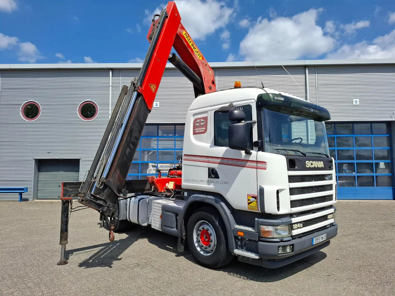 Scania 124G-420 / RETARDER / PALFINGER PK32080 / DOUBLE TANK / AIRCO / GOOD CONDITION / MANUAL / EURO-3 / 2004 - Auto s hydraulickou rukou: obrázok 3 Scania 124G-420 / RETARDER / PALFINGER PK32080 / DOUBLE TANK / AIRCO / GOOD CONDITION / MANUAL / EURO-3 / 2004 - Auto s hydraulickou rukou: obrázok 3
