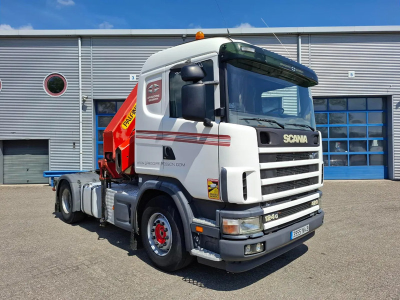 Scania 124G-420 / RETARDER / PALFINGER PK32080 / DOUBLE TANK / AIRCO / GOOD CONDITION / MANUAL / EURO-3 / 2004 - Auto s hydraulickou rukou: obrázok 4 Scania 124G-420 / RETARDER / PALFINGER PK32080 / DOUBLE TANK / AIRCO / GOOD CONDITION / MANUAL / EURO-3 / 2004 - Auto s hydraulickou rukou: obrázok 4