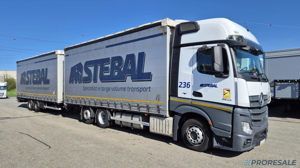 MERCEDES-BENZ ACTROS 2542 6X2 EURO 6 velkoobjemová souprava - prodejné jen s přívěsem PANAV P0465Z - cena je za celou soupravu - Plachtové nákladné vozidlo: obrázok 1 MERCEDES-BENZ ACTROS 2542 6X2 EURO 6 velkoobjemová souprava - prodejné jen s přívěsem PANAV P0465Z - cena je za celou soupravu - Plachtové nákladné vozidlo: obrázok 1