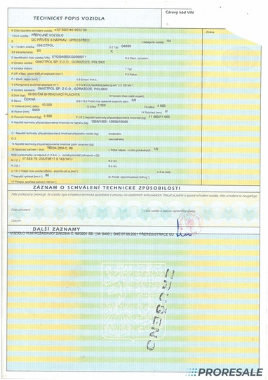 Plachtové nákladné vozidlo OSTATNÍ GNIOTPOL 4080 SX - velkoobjemová souprava - prodejný jen s vozidlem DAF D1894 - cena je za celou soupravu: obrázok 9