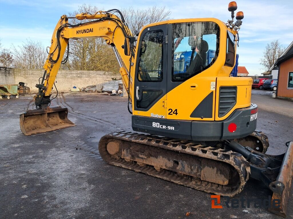 Gravemaskine Hyundai Robex 80 Cr 9A inkl. Sortergrab, tilt skovl og 3 skovle - Pásové rýpadlo: obrázok 2 Gravemaskine Hyundai Robex 80 Cr 9A inkl. Sortergrab, tilt skovl og 3 skovle - Pásové rýpadlo: obrázok 2