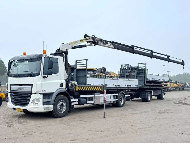 DAF CF400 + 17m Palfinger Crane / kran + Trailer - Hákový nosič kontajnerov, Auto s hydraulickou rukou: obrázok 2 DAF CF400 + 17m Palfinger Crane / kran + Trailer - Hákový nosič kontajnerov, Auto s hydraulickou rukou: obrázok 2