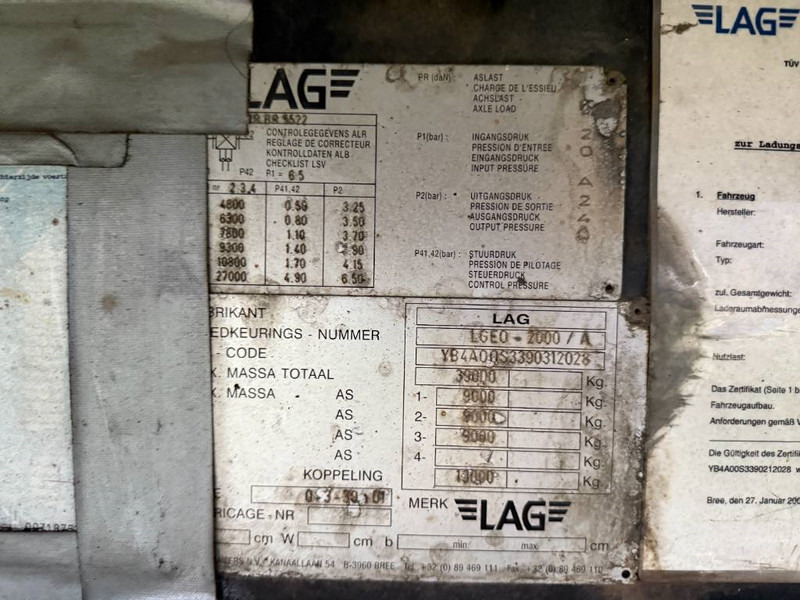 Plošinový/ Valníkový náves LAG O-3-39 01 - Dutch Trailer / 3 Axles / flatbed: obrázok 20