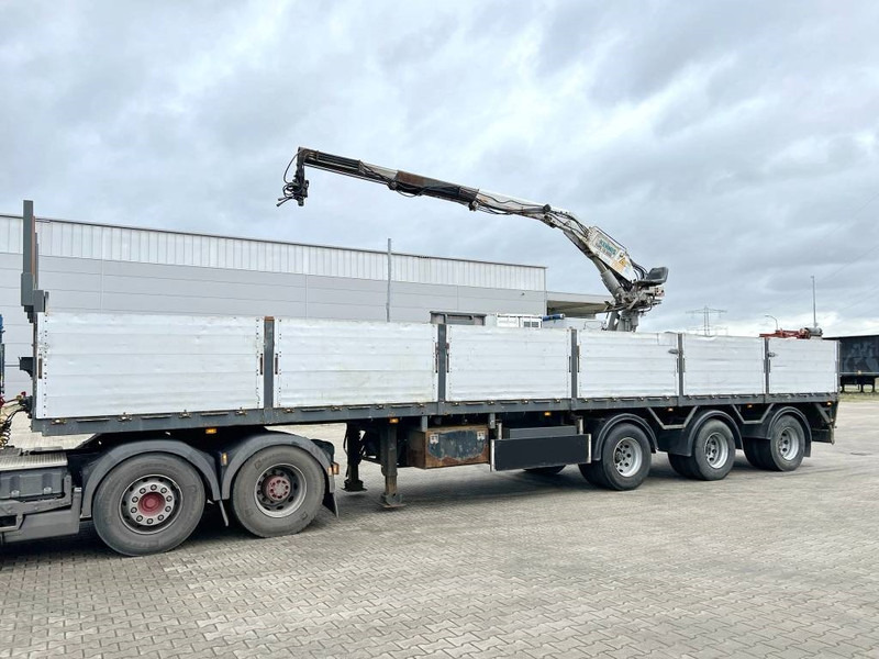 Pacton T3-003 Brick Trailer - Kennis 16000-R Crane - Plošinový/ Valníkový náves: obrázok 1 Pacton T3-003 Brick Trailer - Kennis 16000-R Crane - Plošinový/ Valníkový náves: obrázok 1